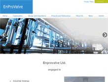 Tablet Screenshot of enprovalve.net